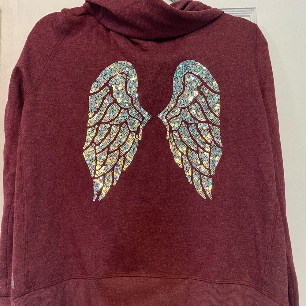Victoria secrets sequins zip up hoodie